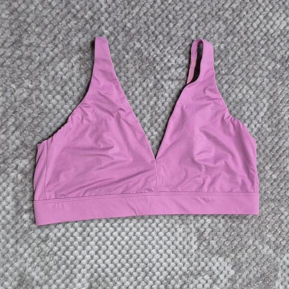 Joyspun Bralette Triangle Plunge XXL Lilac Soft Brushed Unlined Bra - Picture 1 of 5